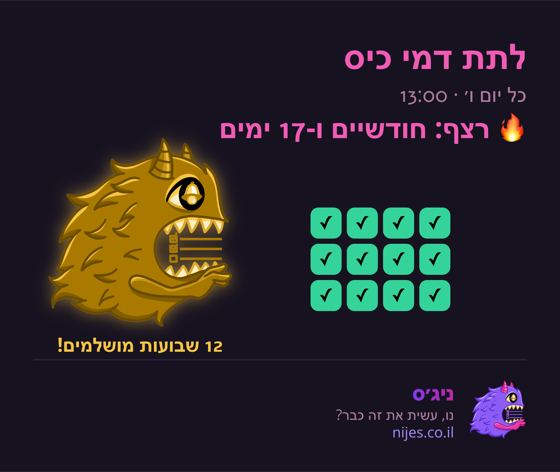 כרטיס שיתוף עם מפלצת זהב על רצף מושלם