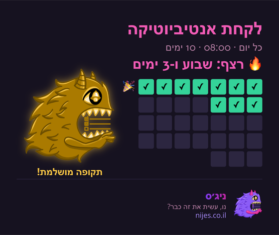 כרטיס שיתוף עם מפלצת זהב על רצף מושלם