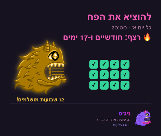 כרטיס שיתוף עם מפלצת זהב על רצף מושלם