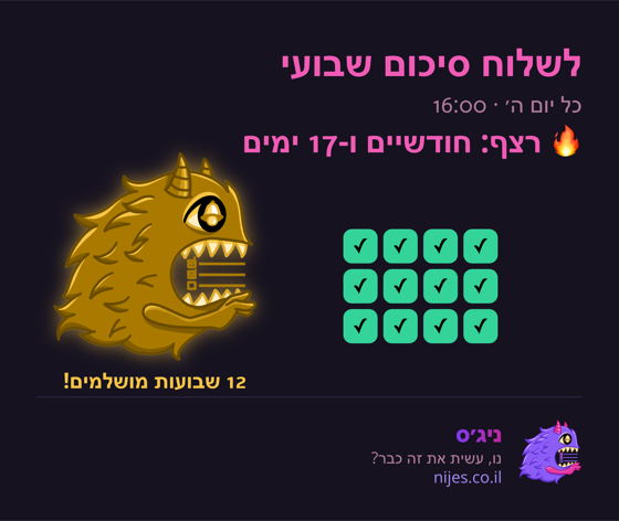 כרטיס שיתוף עם מפלצת זהב על רצף מושלם